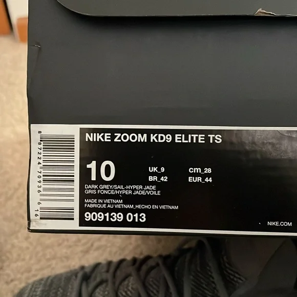 Nike Zoom KD9 Elite TS shoes size 10 - Picture 8 of 9